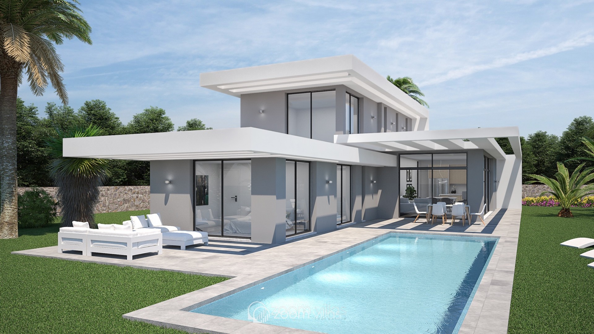 new build modern style villa in Javea