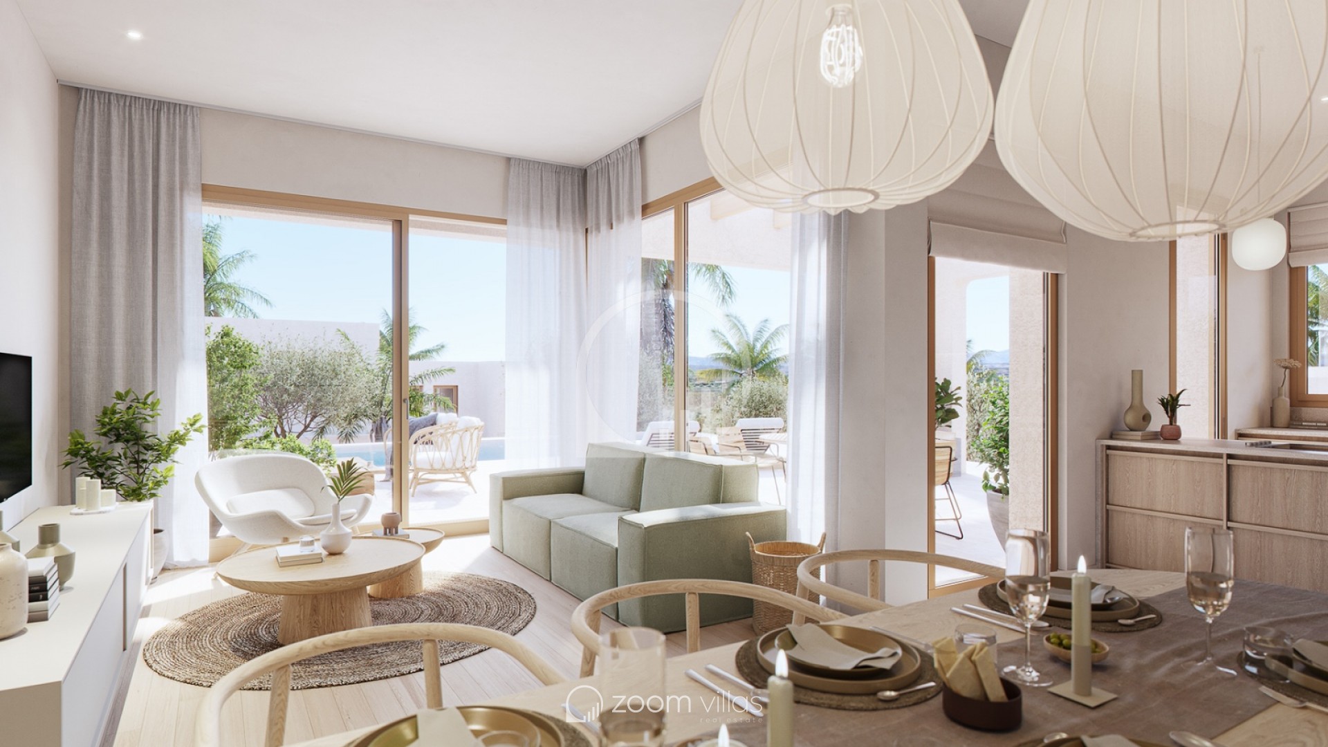 Villa zum verkauf in Moraira mit modernen Wohnzimmer | Zoom Villas