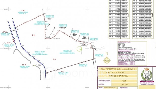 Resale - Plot / Land - Calpe - Partida Garduix