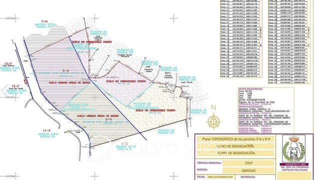 Resale - Plot / Land - Calpe - Partida Garduix