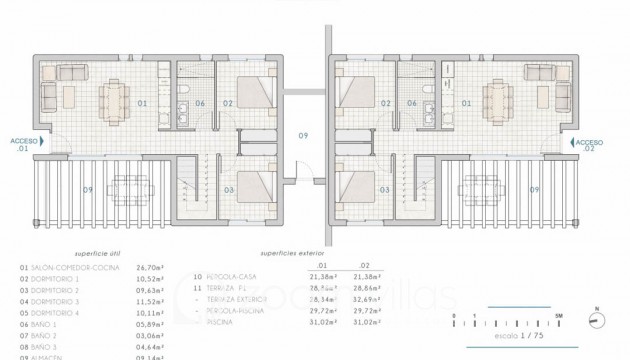 Nieuwbouw - Villa / Halfvrijstaand - Moraira - La Piñada