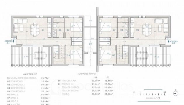 Nouvelle construction - Villa / Jumelée - Moraira - La Piñada