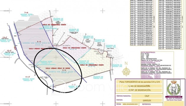 Resale - Plot / Land - Calpe - Partida Garduix